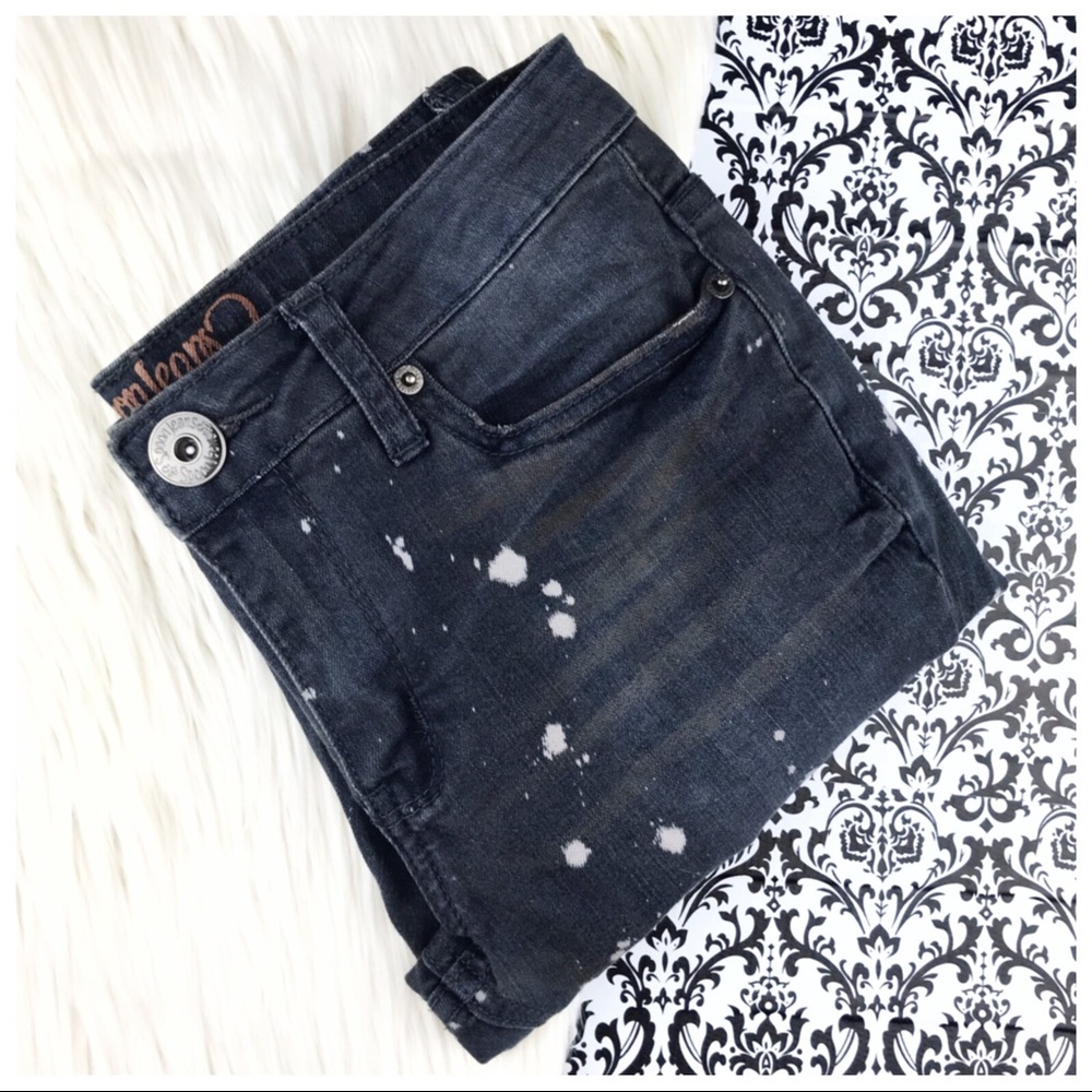 VINTAGE Spoon Jeans : size 3 : Y2K Paint splatter distressed ripped skinny Jeans